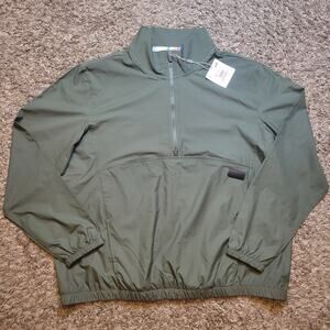 NWT Puma Women's Half Zip Windbreaker Thyme Green XXL $80